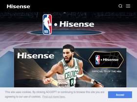 'hisense.com' screenshot