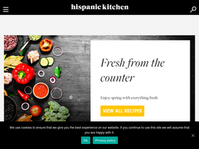 'hispanickitchen.com' screenshot