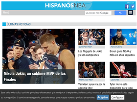 'hispanosnba.com' screenshot