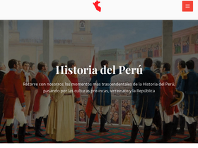 'historiaperuana.pe' screenshot