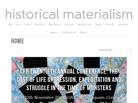'historicalmaterialism.org' screenshot