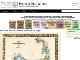 'historicmapworks.com' screenshot