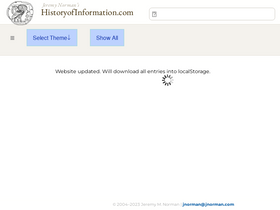 'historyofinformation.com' screenshot