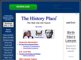 'historyplace.com' screenshot