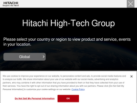'hitachi-hightech.com' screenshot