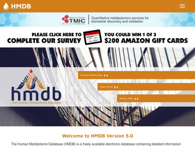'hmdb.ca' screenshot