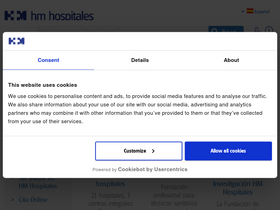 'hmhospitales.com' screenshot