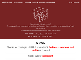 'hmmt.org' screenshot