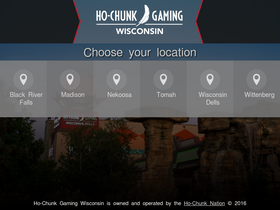 'ho-chunkgaming.com' screenshot