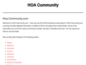 'hoa-community.com' screenshot