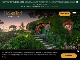 'hobbitontours.com' screenshot