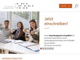 'hochschule-trier.de' screenshot