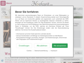 'hochzeit.com' screenshot