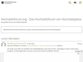 'hochzeitsforum.org' screenshot