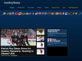 'hockeybuzz.com' screenshot