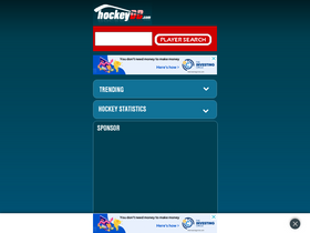 'hockeydb.com' screenshot
