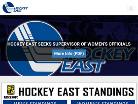 'hockeyeastonline.com' screenshot