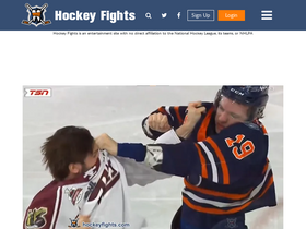 'hockeyfights.com' screenshot
