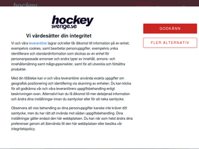 'hockeysverige.se' screenshot