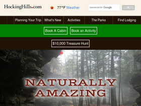 'hockinghills.com' screenshot