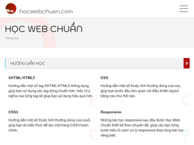 'hocwebchuan.com' screenshot