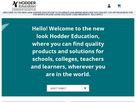 'hoddereducation.co.uk' screenshot