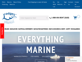 'hodgesmarine.com' screenshot