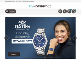 'hodinky.cz' screenshot