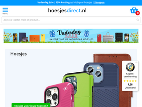 'hoesjesdirect.nl' screenshot