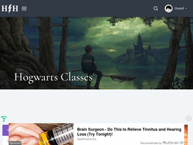 'hogwartsishere.com' screenshot