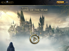'hogwartslegacy.com' screenshot