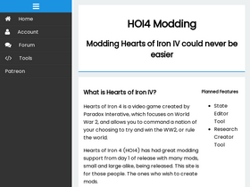 'hoi4modding.com' screenshot