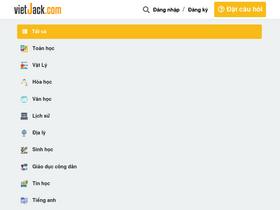 'hoidapvietjack.com' screenshot