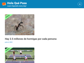 'holaquepasa.com' screenshot