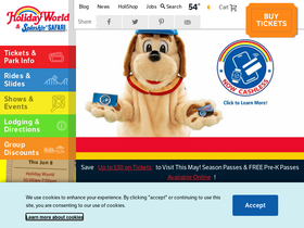 'holidayworld.com' screenshot