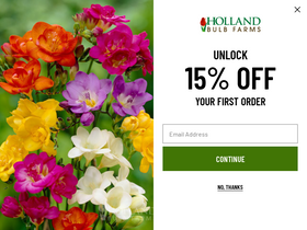 'hollandbulbfarms.com' screenshot
