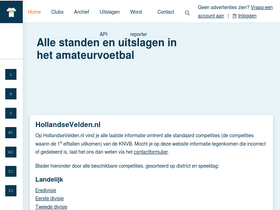 'hollandsevelden.nl' screenshot