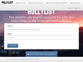 'hollylist.com' screenshot