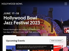 'hollywoodbowl.com' screenshot