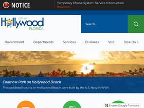 'hollywoodfl.org' screenshot