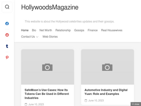 'hollywoodsmagazine.com' screenshot
