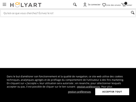 'holyart.fr' screenshot