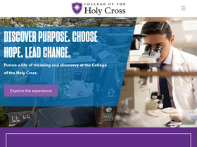 'holycross.edu' screenshot
