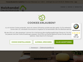 'holzhandel-deutschland.de' screenshot