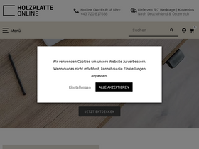 'holzplatte-online.com' screenshot