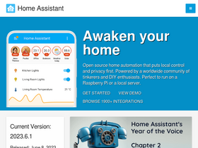 'home-assistant.io' screenshot