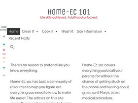 'home-ec101.com' screenshot