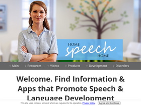 'home-speech-home.com' screenshot