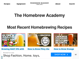 'homebrewacademy.com' screenshot