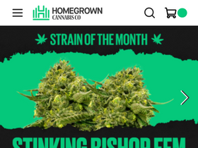 'homegrowncannabisco.com' screenshot
